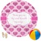 Love You Mom Round Beach Towel