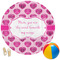 Love You Mom Round Beach Towel