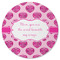 Love You Mom Round Rubber Backed Coaster
