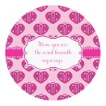 Love You Mom Round Decal - XLarge