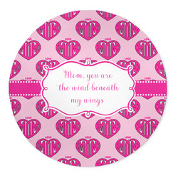 Love You Mom 5' Round Indoor Area Rug