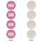 Love You Mom Round Linen Placemats - APPROVAL Set of 4 (single sided)