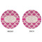 Love You Mom Round Linen Placemats - APPROVAL (double sided)