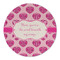 Love You Mom Round Linen Placemats - FRONT (Double Sided)