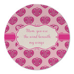 Love You Mom Round Linen Placemat