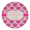 Love You Mom Round Linen Placemat - Single Sided