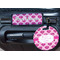 Love You Mom Round Luggage Tag & Handle Wrap - In Context