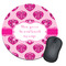 Love You Mom Round Mouse Pad