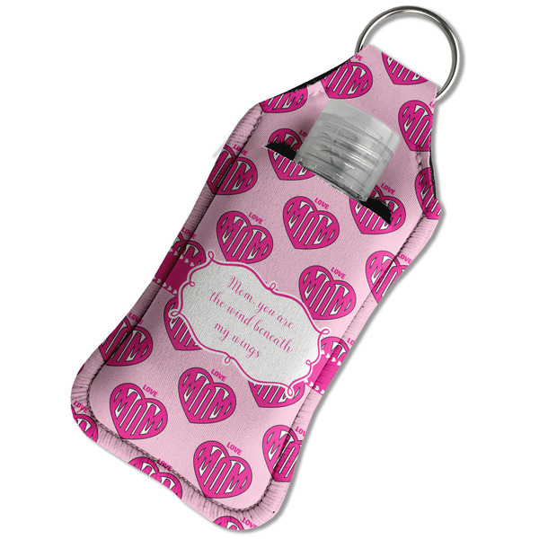 Love You Mom Sanitizer Holder Keychain - Large in Case