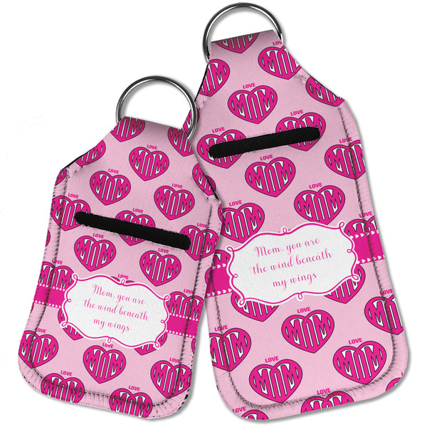 Love You Mom Sanitizer Holder Keychain - Parent Main