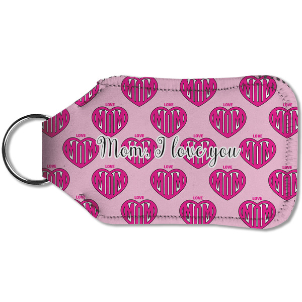Love You Mom Sanitizer Holder Keychain - Small (Back)