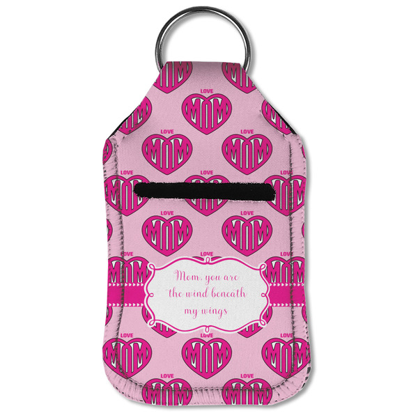 Love You Mom Sanitizer Holder Keychain - Small (Front Flat)