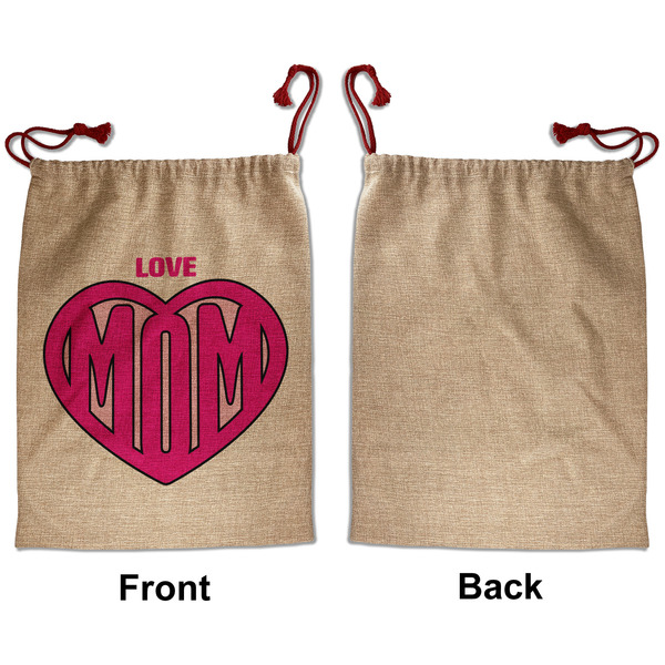 Love You Mom Santa Bag - Approval - Front