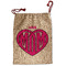Love You Mom Santa Sack - Front