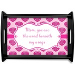 Love You Mom Black Wooden Tray - Small