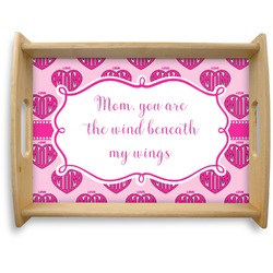 Love You Mom Natural Wooden Tray - Large