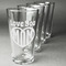 Love You Mom Set of Four Engraved Pint Glasses - Set View