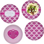 Love You Mom Set of 4 Glass Lunch / Dinner Plate 10"