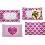 Love You Mom Set of 4 Glass Rectangular Lunch / Dinner Plate