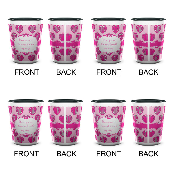 Love You Mom Shot Glassess - Two Tone - Set of 4 - APPROVAL