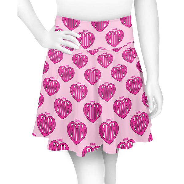 Custom Love You Mom Skater Skirt - 2X Large