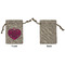 Love You Mom Small Burlap Gift Bag - Front Approval