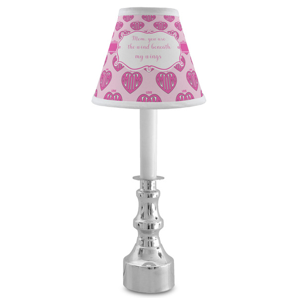 Love You Mom Small Chandelier Lamp - LIFESTYLE (on candle stick)