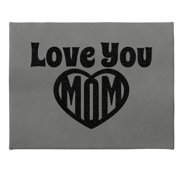 Love You Mom Small Engraved Gift Box with Leather Lid - Approval