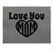 Love You Mom Small Engraved Gift Box with Leather Lid - Approval