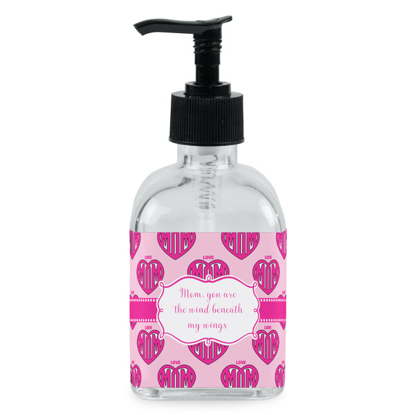 Custom Love You Mom Glass Soap & Lotion Bottle - Single Bottle