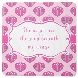 Love You Mom Square Rubber Backed Coaster