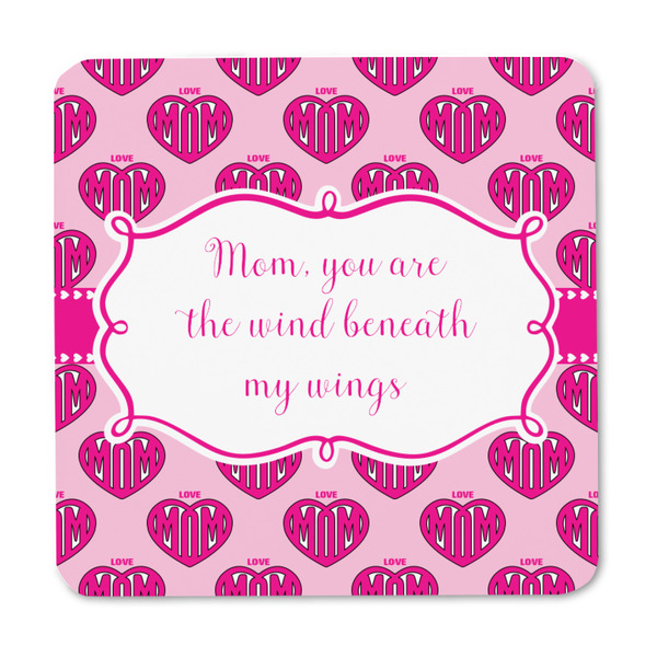 Love You Mom Square Fridge Magnet - FRONT