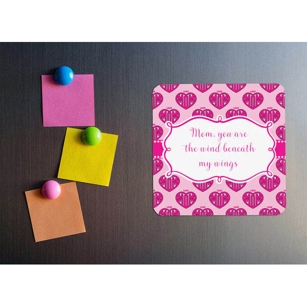 Love You Mom Square Fridge Magnet - LIFESTYLE