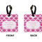 Love You Mom Square Luggage Tag (Front + Back)