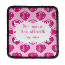Love You Mom Iron On Square Patch