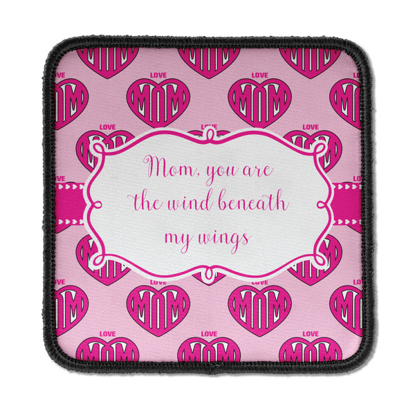 Custom Love You Mom Iron On Square Patch