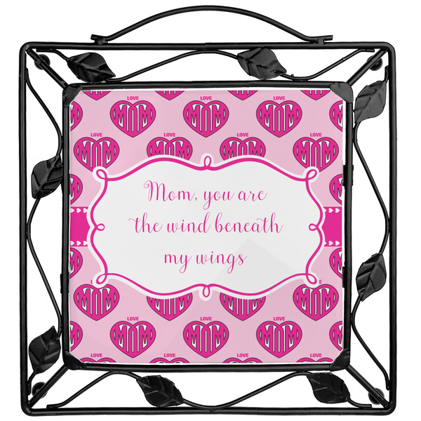 Custom Love You Mom Square Trivet