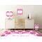 Love You Mom Square Wall Decal Wooden Desk