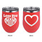Love You Mom Stainless Wine Tumblers - Coral - Double Sided - Approval