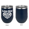 Love You Mom Stainless Wine Tumblers - Navy - Single Sided - Approval