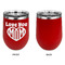 Love You Mom Stainless Wine Tumblers - Red - Single Sided - Approval
