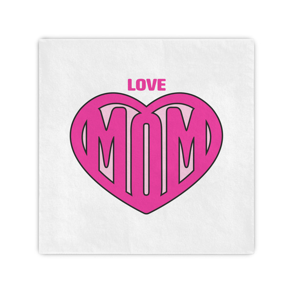 Custom Love You Mom Cocktail Napkins