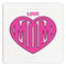 Love You Mom Paper Dinner Napkin - Front View