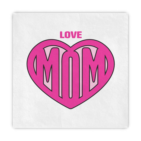 Custom Love You Mom Decorative Paper Napkins