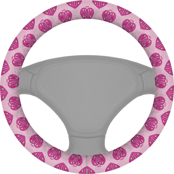 Custom Love You Mom Steering Wheel Cover