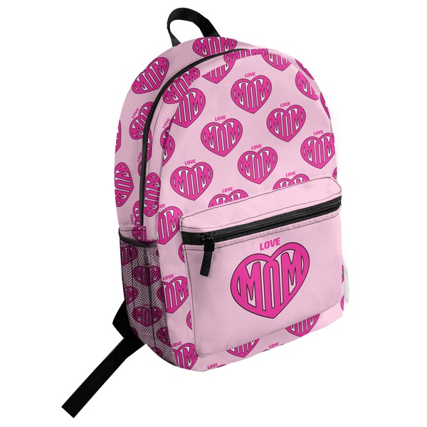 Custom Love You Mom Student Backpack