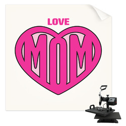 Love You Mom Sublimation Transfer - Pocket