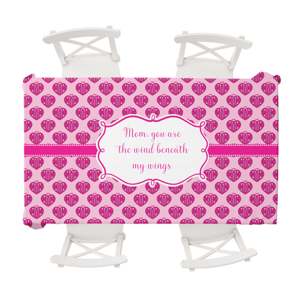 Custom Love You Mom Tablecloth - 58"x102"