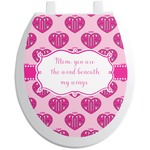 Love You Mom Toilet Seat Decal - Round