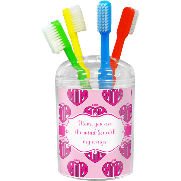 Custom Love You Mom Toothbrush Holder